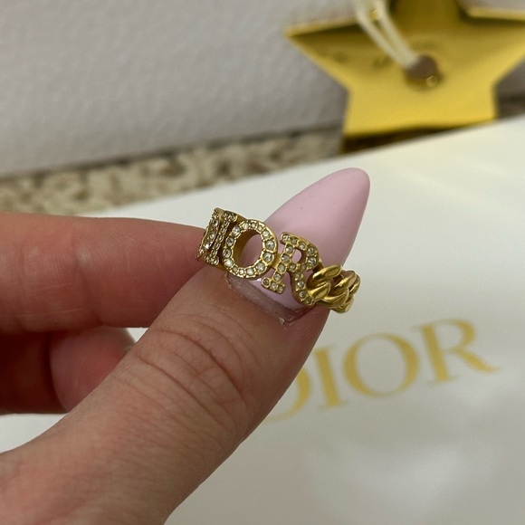 Dior Gold Chain Link Ring - Picture 4 of 11